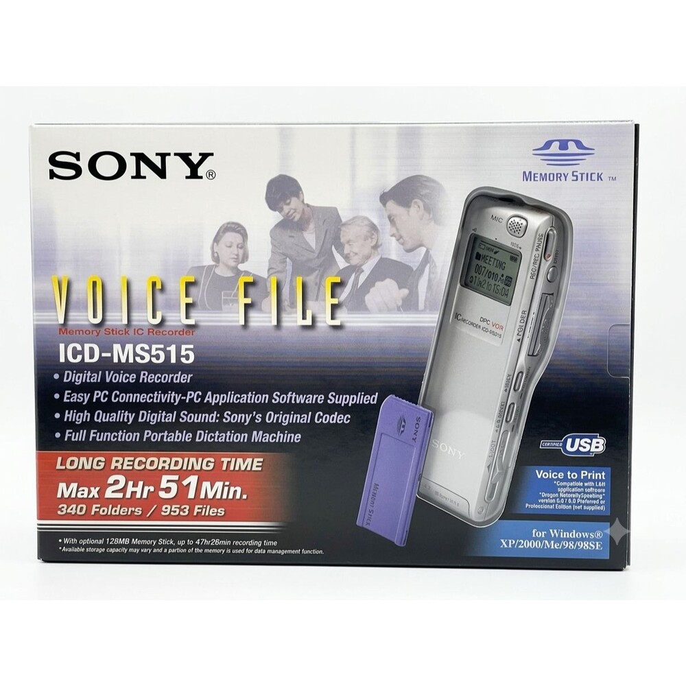 Sony Voice File Digital Recorder Dictator ICD-MS515